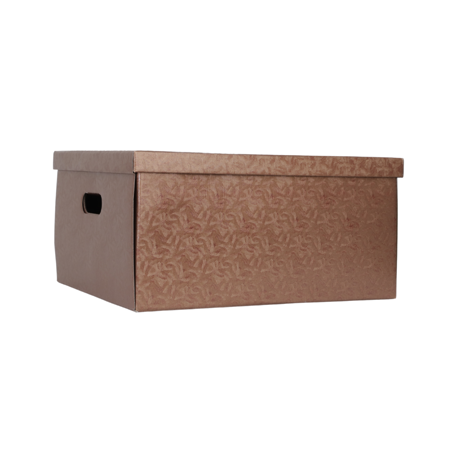 Pretty floral design cardboard storage boxes 2 Pack